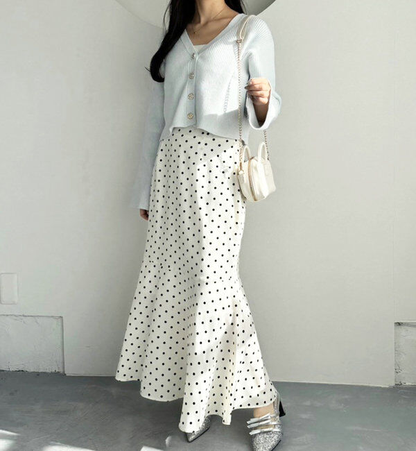  「【マイナス5キロ見え】後ろレースアップマーメイドスカート」|スカート|