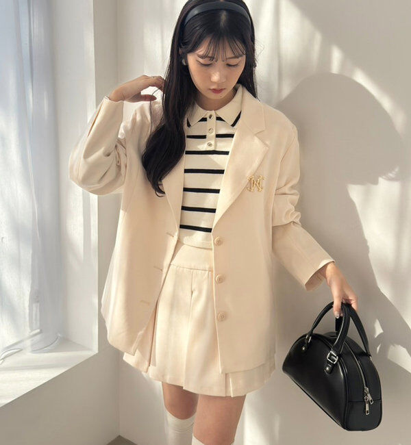  「バックレースアップテーラージャケット」|テーラードジャケット|