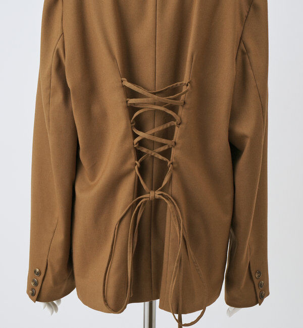  「バックレースアップテーラージャケット」|テーラードジャケット|