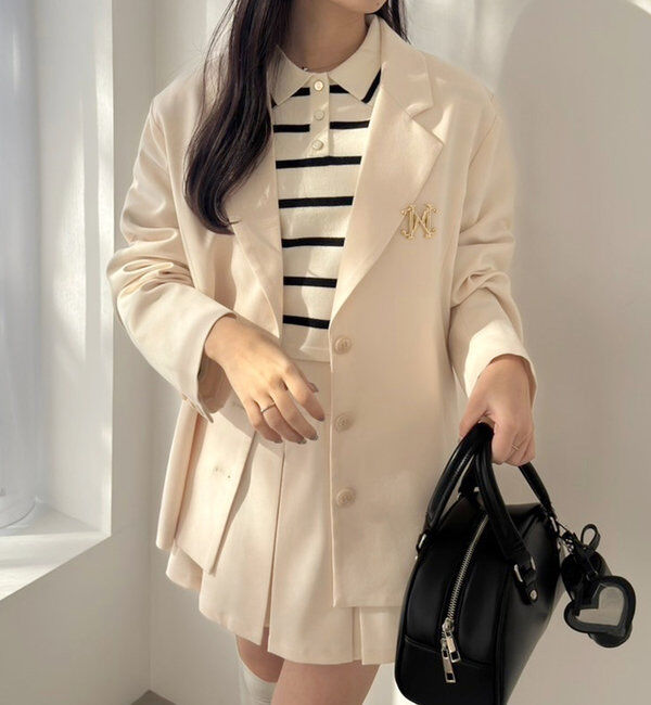  「プレート付プリーツミニスカート」|スカート|