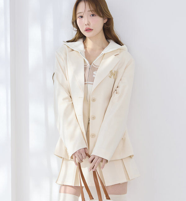  「プレート付プリーツミニスカート」|スカート|