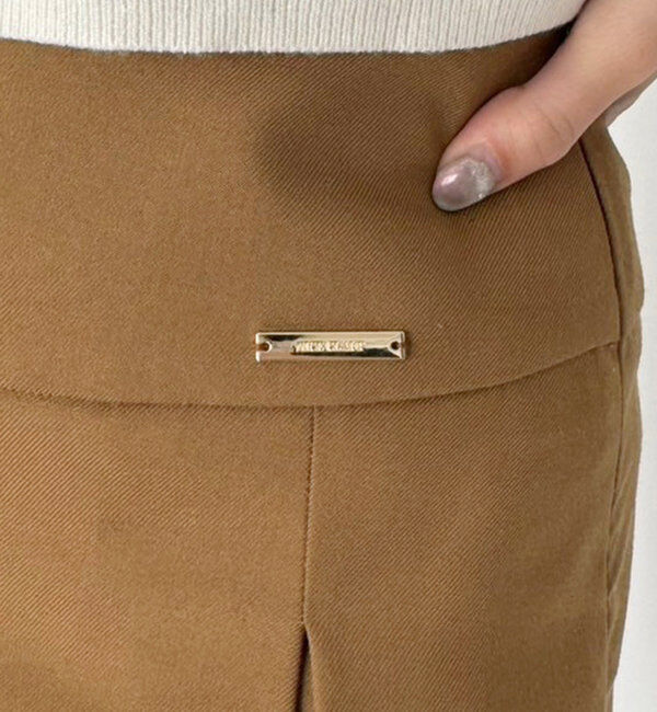  「プレート付プリーツミニスカート」|スカート|