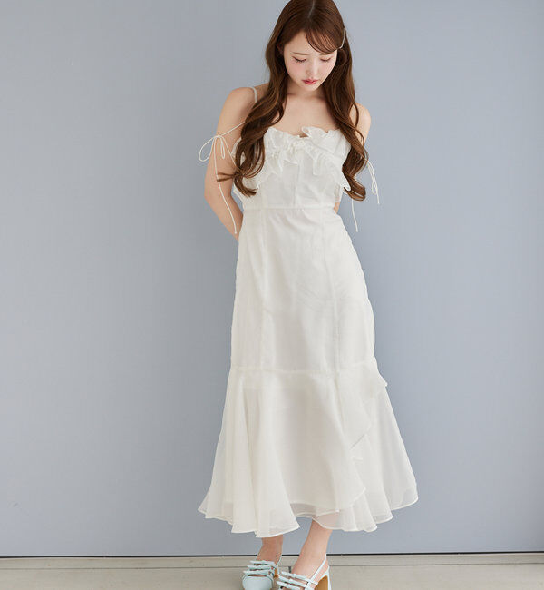  「【Dreamy collection】フリルキャミワンピース」|ワンピース|