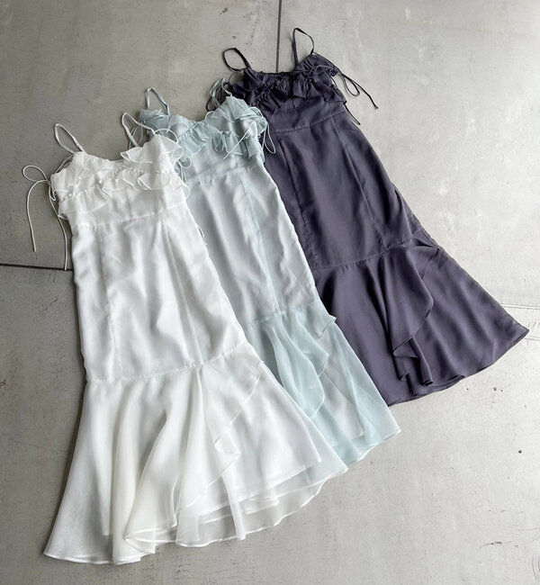  「【Dreamy collection】フリルキャミワンピース」|ワンピース|