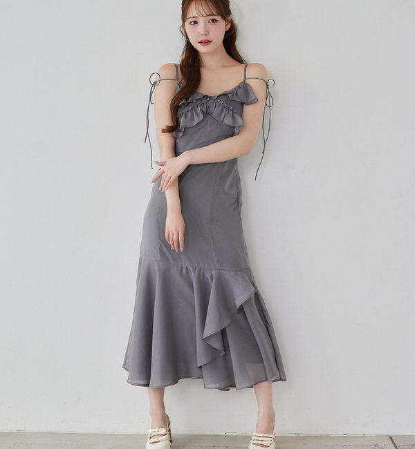  「【Dreamy collection】フリルキャミワンピース」|ワンピース|