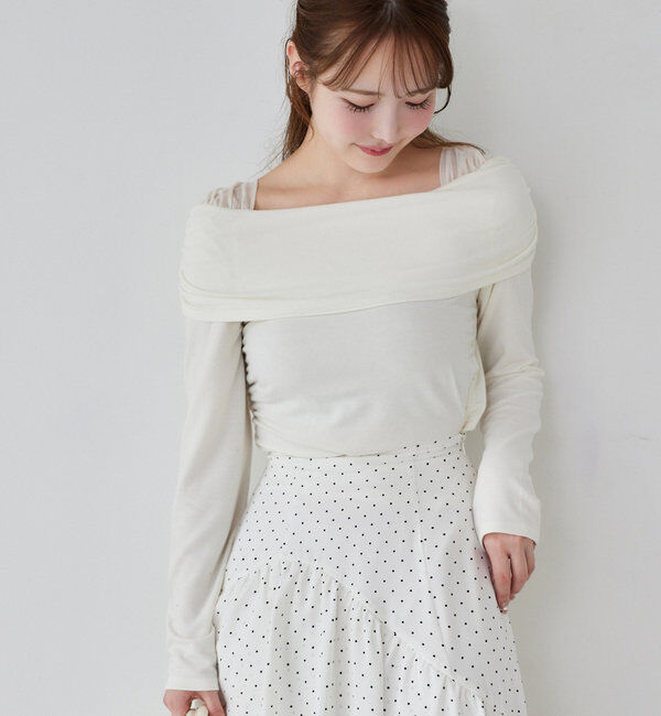  「オフショルトップス」|プルオーバー|