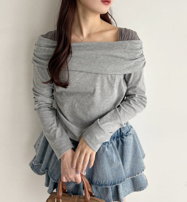  「オフショルトップス」|プルオーバー|