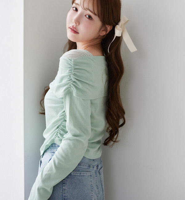  「オフショルトップス」|プルオーバー|