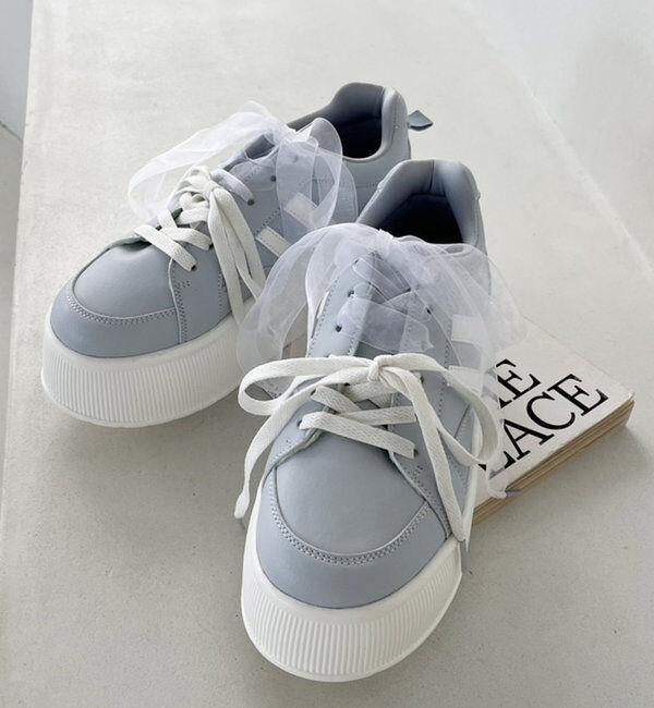  「リボンカスタム厚底スニーカー」|その他|