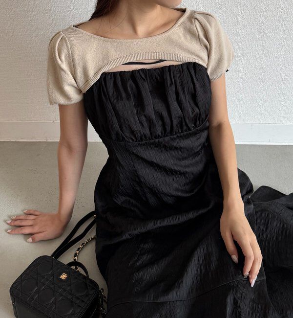  「ニットセットキャミワンピ」|ワンピース|