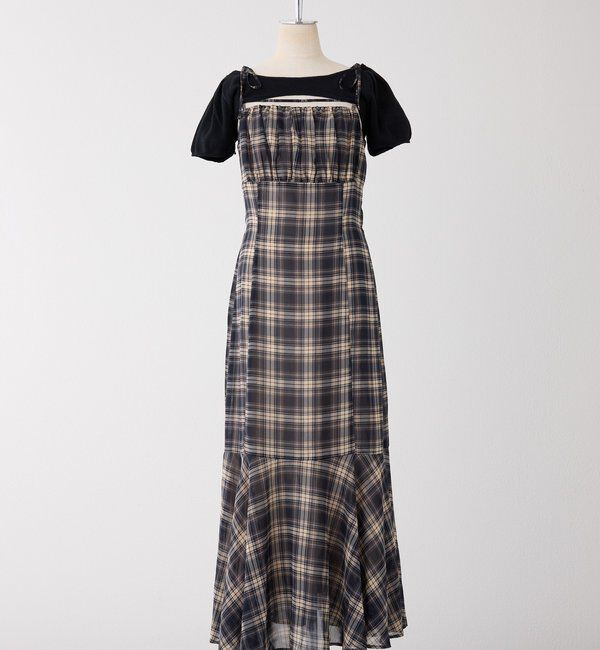  「ニットセットキャミワンピ」|ワンピース|