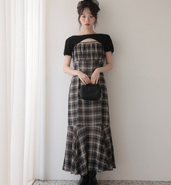  「ニットセットキャミワンピ」|ワンピース|