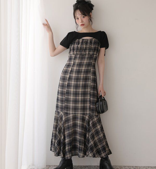  「ニットセットキャミワンピ」|ワンピース|