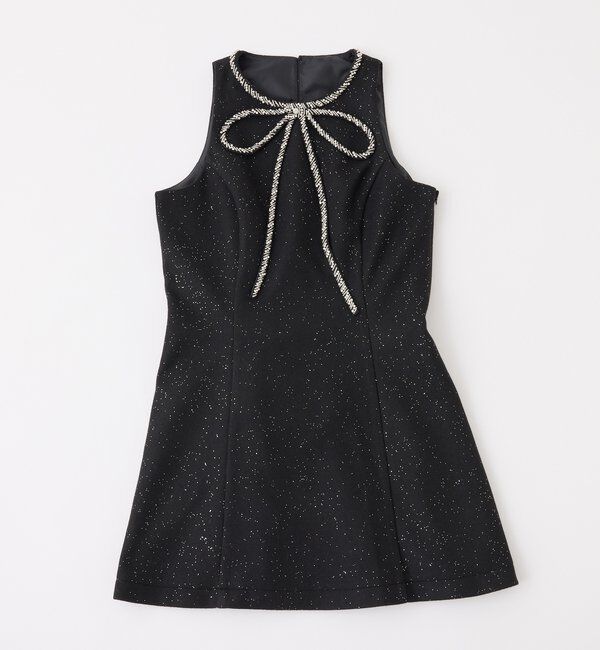 「【Twinkle Collection】ビジューリボンミニワンピ」|ワンピース|