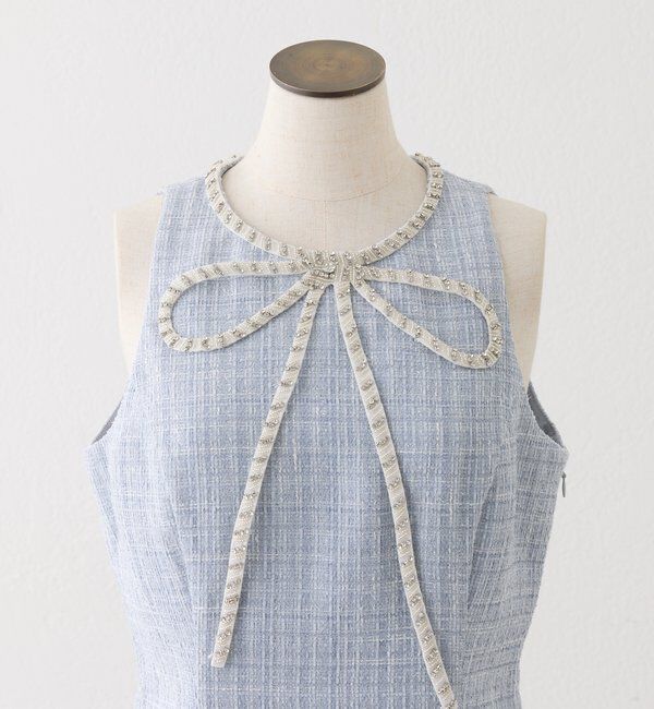  「【Twinkle Collection】ビジューリボンミニワンピ」|ワンピース|