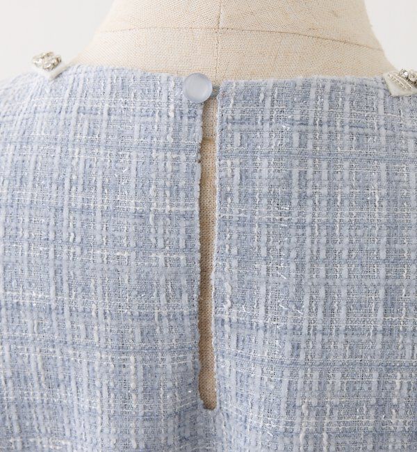  「【Twinkle Collection】ビジューリボンミニワンピ」|ワンピース|