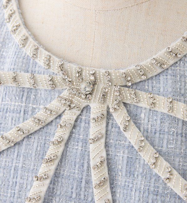  「【Twinkle Collection】ビジューリボンミニワンピ」|ワンピース|