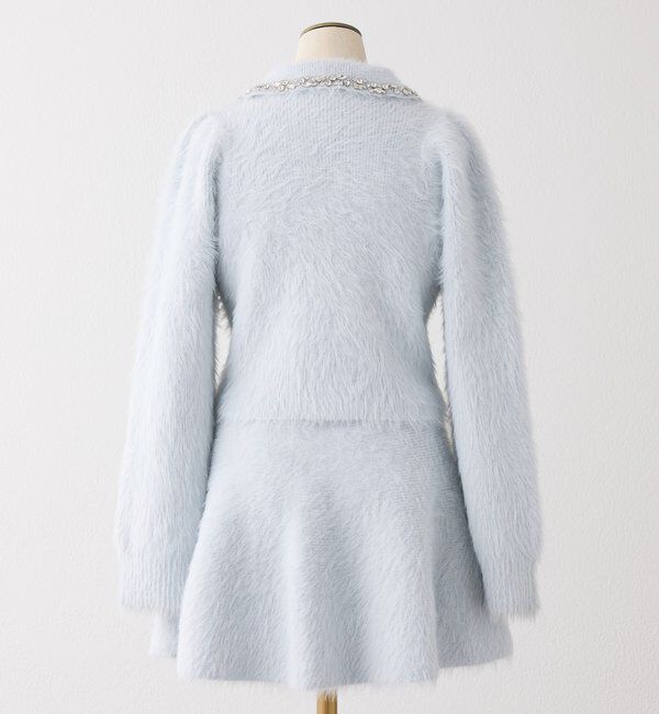  「【Twinkle Collection】ビジュー付フェザーニットセットアップ」|ワンピース|