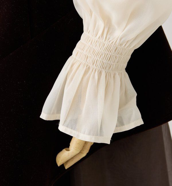  「【Occasion Collection】ベロアリボン異素材ワンピース」|ワンピース|