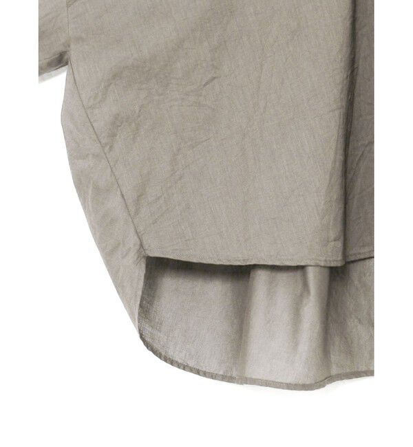 mizuiro ind「mizuiro ind バックギャザーワイドシャツ」|シャツ・ブラウス|