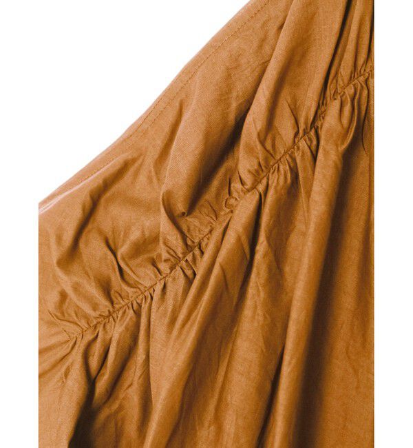 mizuiro ind「mizuiro ind バックギャザーワイドシャツ」|シャツ・ブラウス|