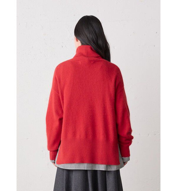 MidiUmi「MidiUmi ラクーンニットハイネックプルオーバー」|ニット・セーター|