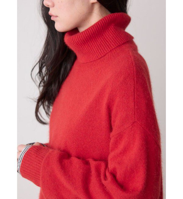 MidiUmi「MidiUmi ラクーンニットハイネックプルオーバー」|ニット・セーター|