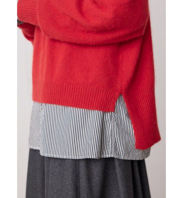 MidiUmi「MidiUmi ラクーンニットハイネックプルオーバー」|ニット・セーター|