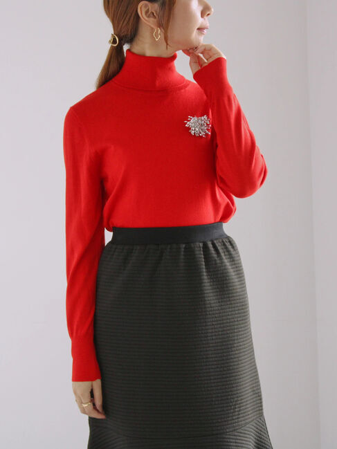 Te chichi「リブタートルネックプルオーバー」|ニット・セーター|