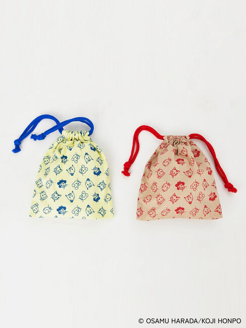 Te chichi TERRASSE「【OSAMU GOODS&times;Te chichi TERRASSE】総柄巾着ポーチ」|その他|