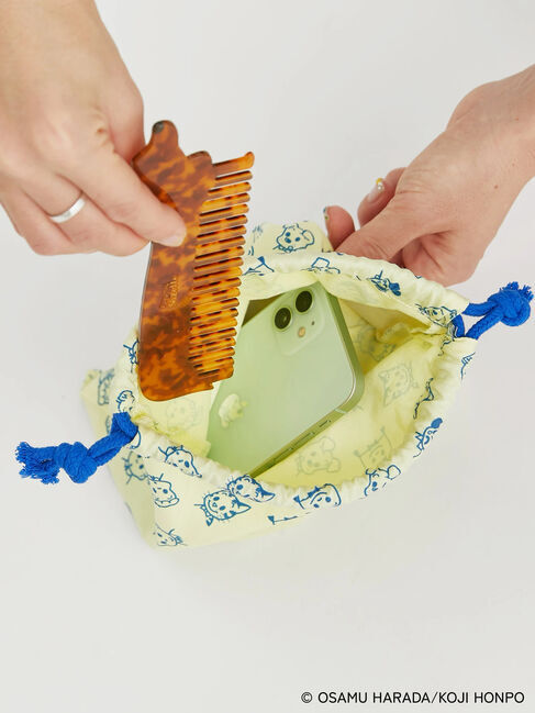 Te chichi TERRASSE「【OSAMU GOODS&times;Te chichi TERRASSE】総柄巾着ポーチ」|その他|