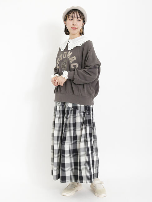 Samansa Mos2「飛び裏毛アップリケロゴスウェット」|Tシャツ・カットソー|