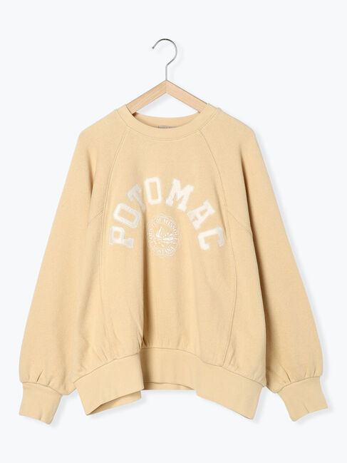 Samansa Mos2「飛び裏毛アップリケロゴスウェット」|Tシャツ・カットソー|