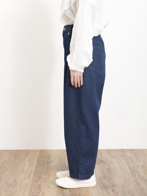 Samansa Mos2「【S/Lサイズ WEB限定】デニム/ツイルカーブパンツ」|その他|