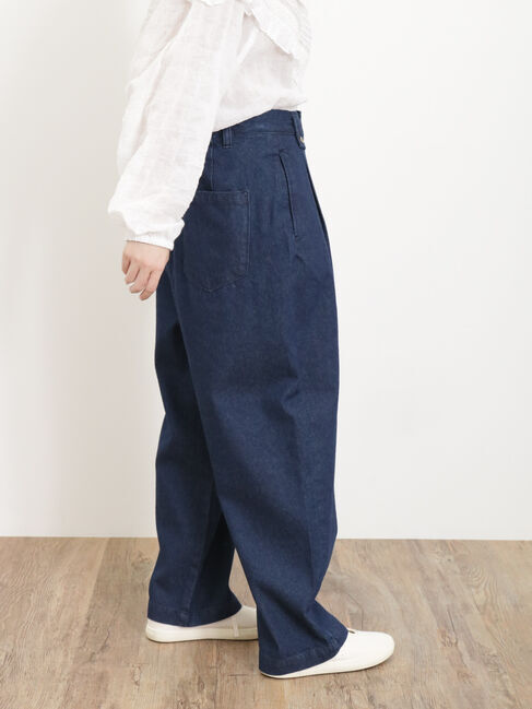 Samansa Mos2「【S/Lサイズ WEB限定】デニム/ツイルカーブパンツ」|その他|