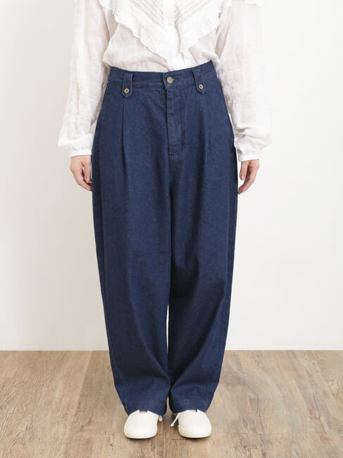 Samansa Mos2「【S/Lサイズ WEB限定】デニム/ツイルカーブパンツ」|その他|