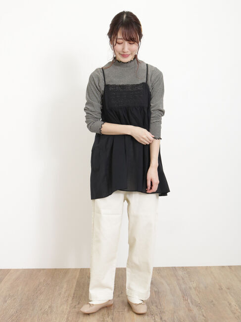 Samansa Mos2「【S/Lサイズ WEB限定】デニム/ツイルカーブパンツ」|その他|