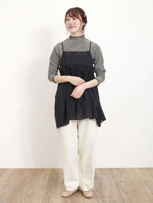 Samansa Mos2「【S/Lサイズ WEB限定】デニム/ツイルカーブパンツ」|その他|