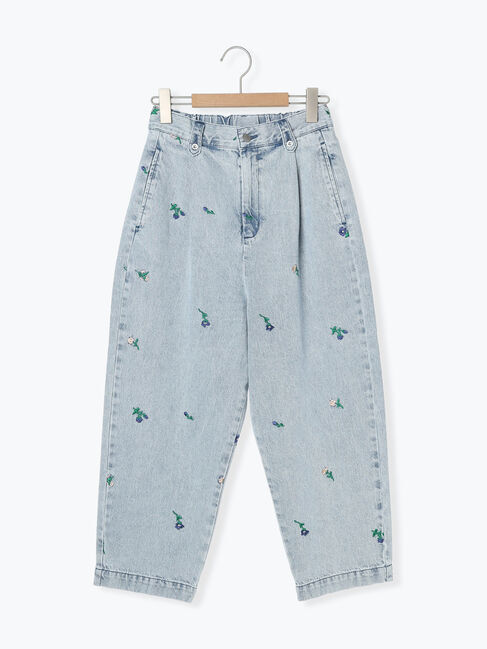 Samansa Mos2「【S/Lサイズ WEB限定】デニム/ツイルカーブパンツ」|その他|