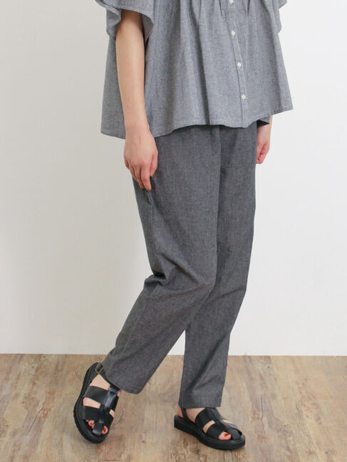 Samansa Mos2「【累計販売枚数19万6千本突破】【Lサイズ WEB限定】【クールコットン】柄アソートテーパードパンツ」|その他|チャコールグレー