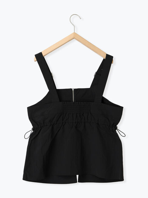 Samansa Mos2 blue「フロントジップドロストビスチェ」|シャツ・ブラウス|