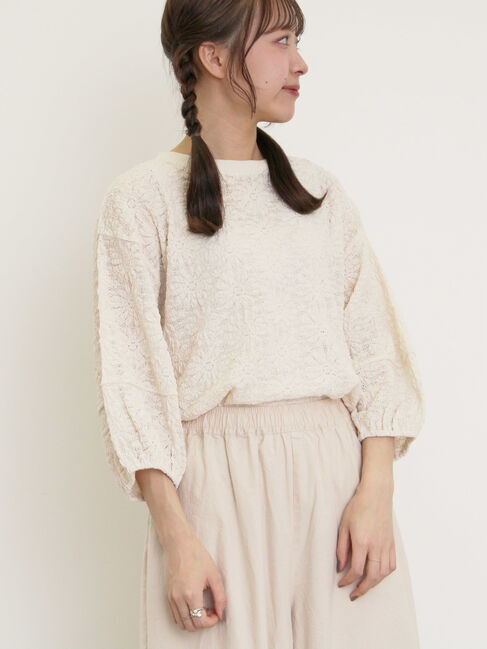 Samansa Mos2「コクーンスリーブレーストップス」|Tシャツ・カットソー|