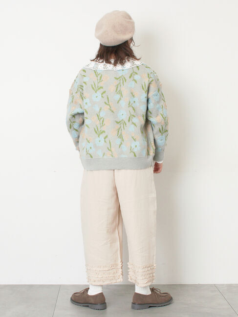 Samansa Mos2「【WEB限定】前後2WAYレース襟ブラウス」|シャツ・ブラウス|