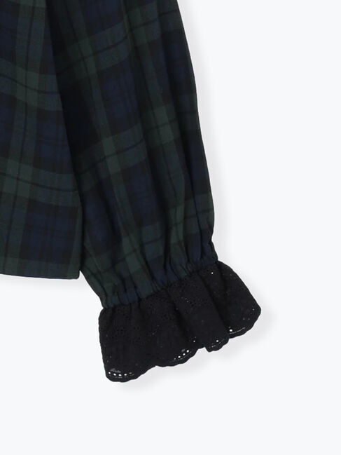 Samansa Mos2「【WEB限定】前後2WAYレース襟ブラウス」|シャツ・ブラウス|