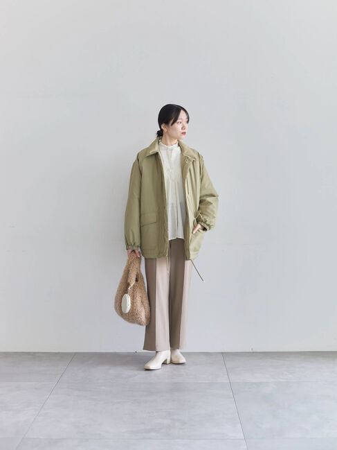 Samansa Mos2 blue「切替タックブラウス」|シャツ・ブラウス|