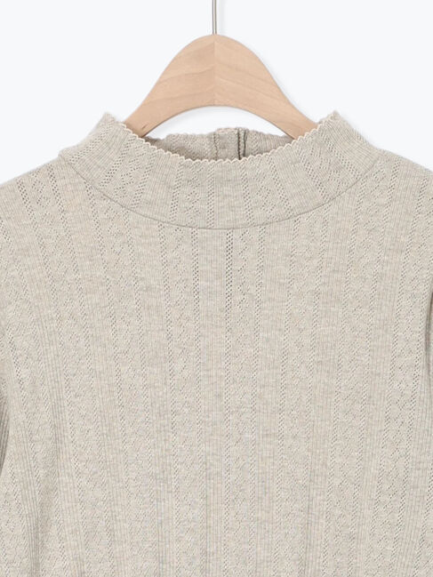 Samansa Mos2「パターンメッシュタートルインナー」|Tシャツ・カットソー|