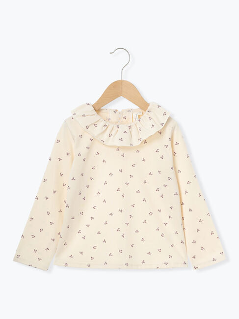  「チェリー柄フリル襟カットソー」|その他|