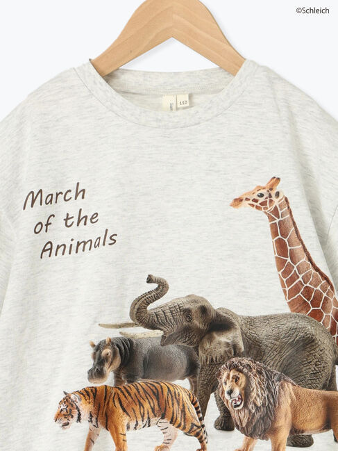 Samansa Mos2 Lagom「【schleich】アニマルプリントT」|Tシャツ・カットソー|