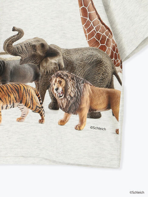Samansa Mos2 Lagom「【schleich】アニマルプリントT」|Tシャツ・カットソー|