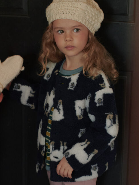 Samansa Mos2 Lagom「ジャカードボアブルゾン」|ブルゾン・スタジャン|